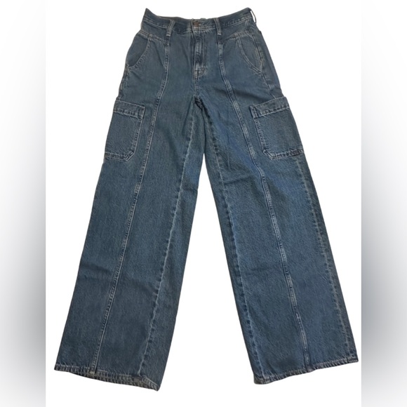 Madewell Tall Baggy Straight Cargo Jeans - Picture 4 of 5